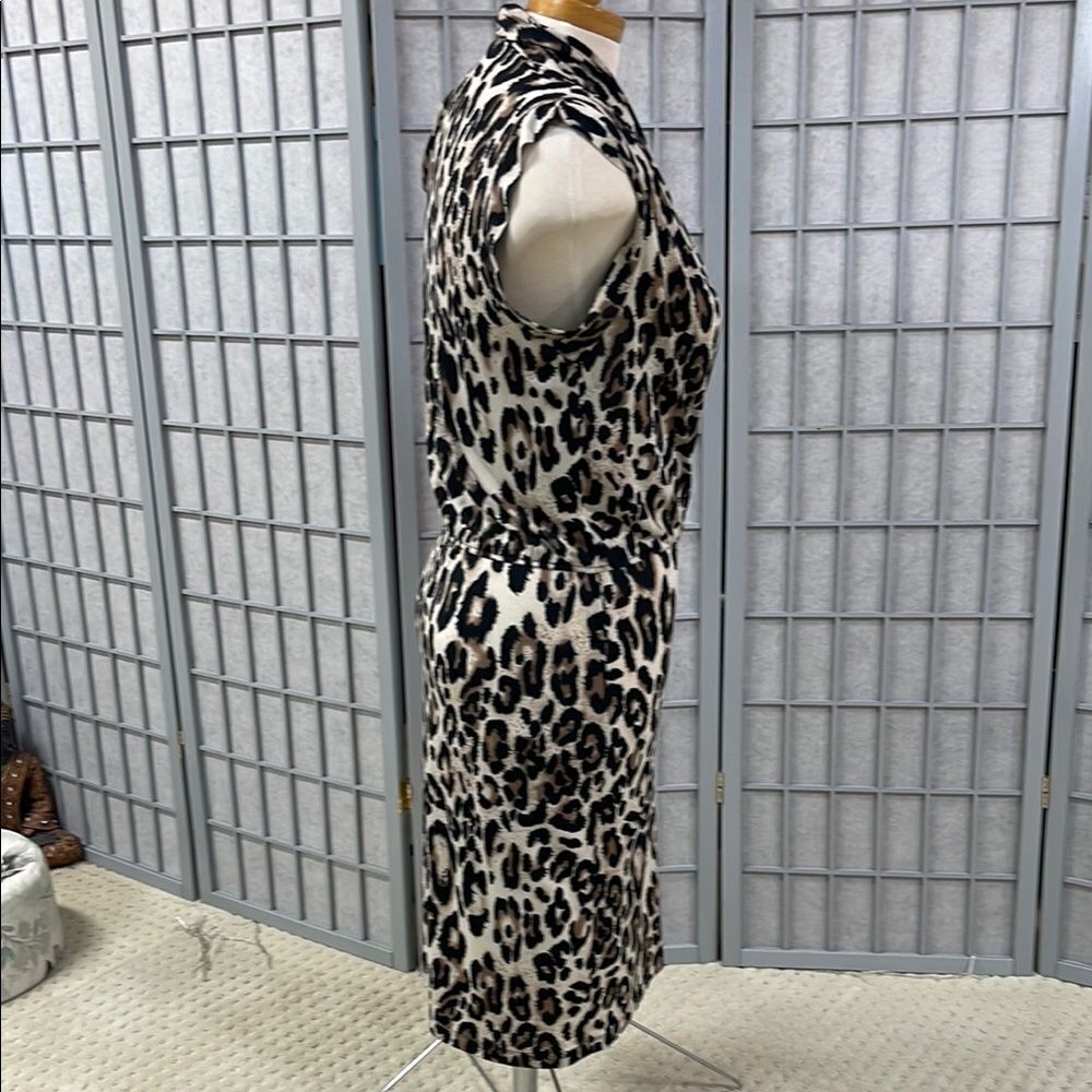 Femme Chic Leopard Print Dress, Size Medium - Picture 2 of 8